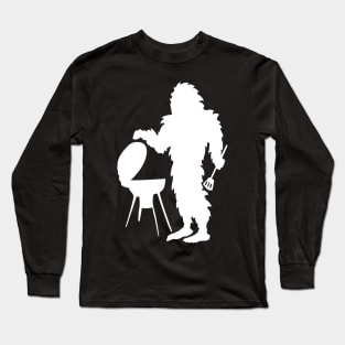 Funny Bigfoot Cooking Chef Long Sleeve T-Shirt